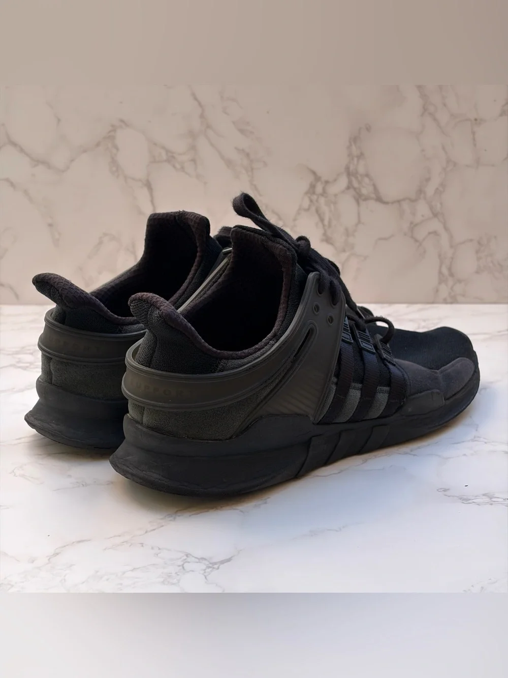 Adidas EQT Support Adv/91-16 Triple Black Athletic Shoes Men’s Size 12